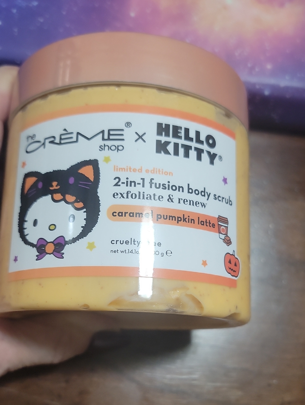 Creme shop 2 in 1 Fusion body scrub caramel pumpkin latte